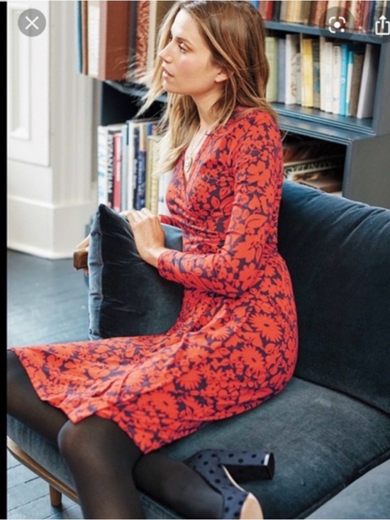Boden Dresses & Skirts - BODEN True Wrap Navy Red Floral Dress Sz 8